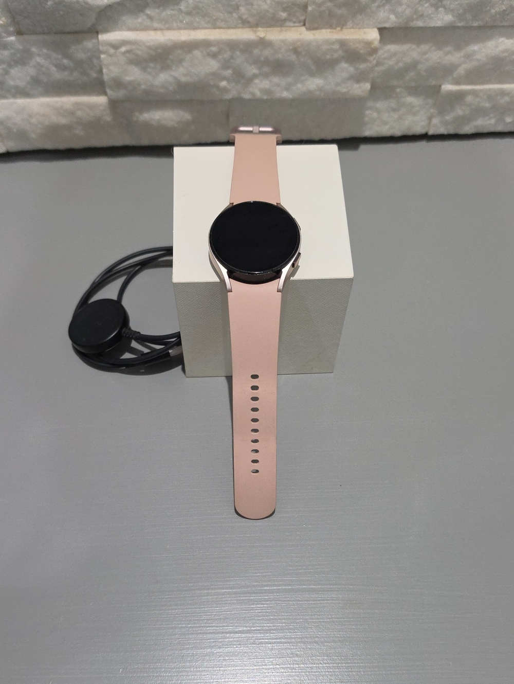 Samsung Pink Rose Gold Smartwatch with Silicone Strap